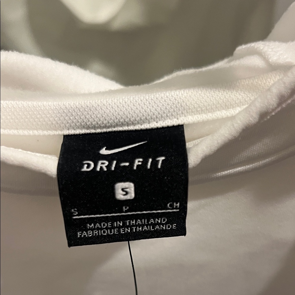 NWT Nike White Long Sleeve Pullover - Picture 3 of 4